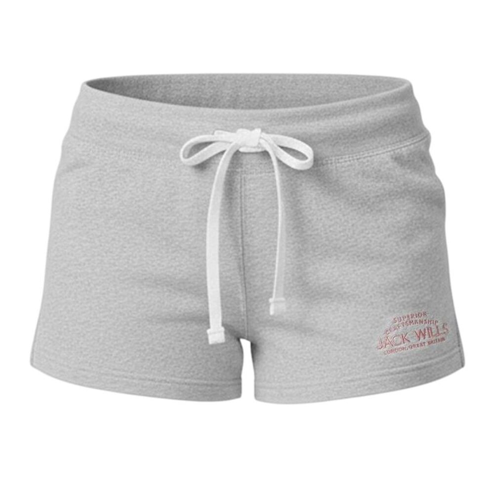 Jack Wills Womens/Ladies Logo Sweat Shorts / Grey Marl Marl
